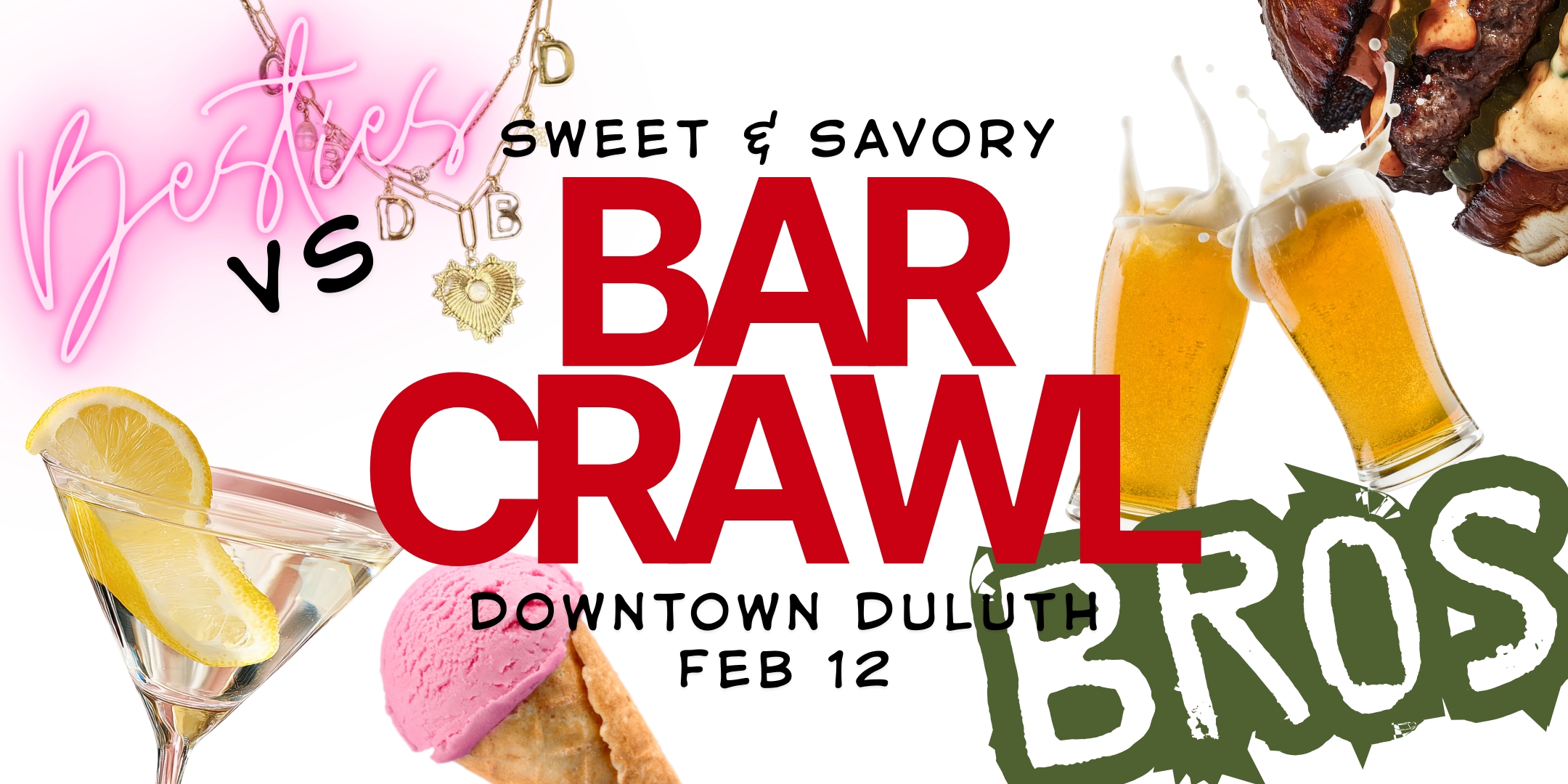 Besties vs Bros Bar Crawl