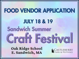 Food Vendor - Sandwich, MA - July