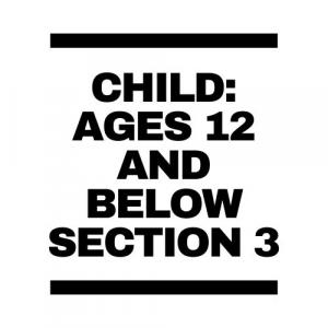 Section 3 Child Ticket cover picture