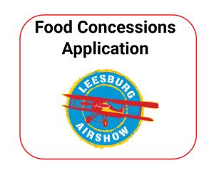 Food Concessions Application -  2026 Leesburg Airshow