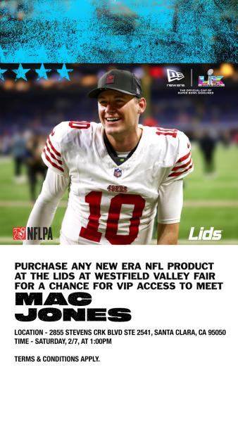 Lids Meet & Greet with Mac Jones + New Era Patch Bar