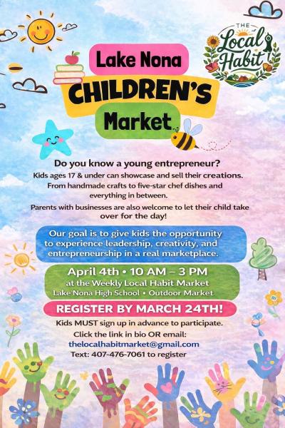 4/4- Children's Market @The Local Habit