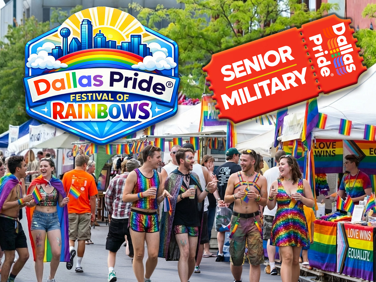 Dallas Pride Festival - Senior (65+) / Military $13 cover picture