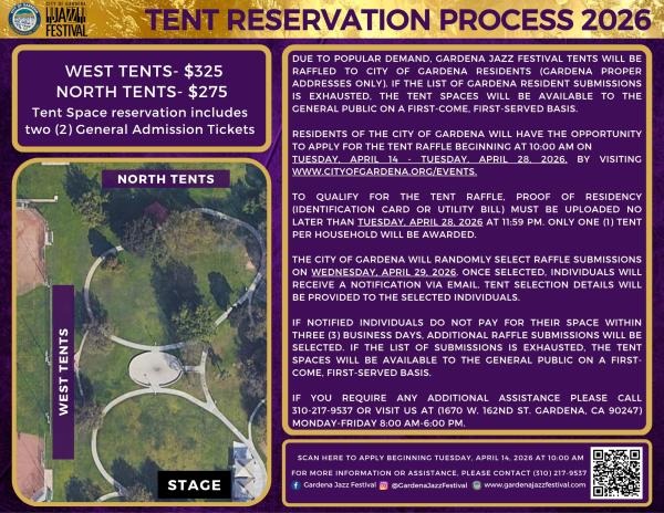 Jazz Festival Tent Reservation Process 2026