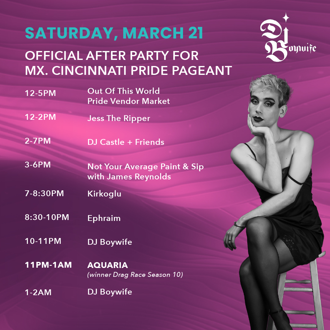 Saturday Night ft. Aquaria with DJ Boywife - Big Gay Galaxie Weekend cover picture