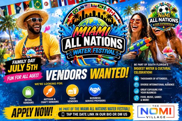 Miami All Nartions Water Festival  Family Day July 5th