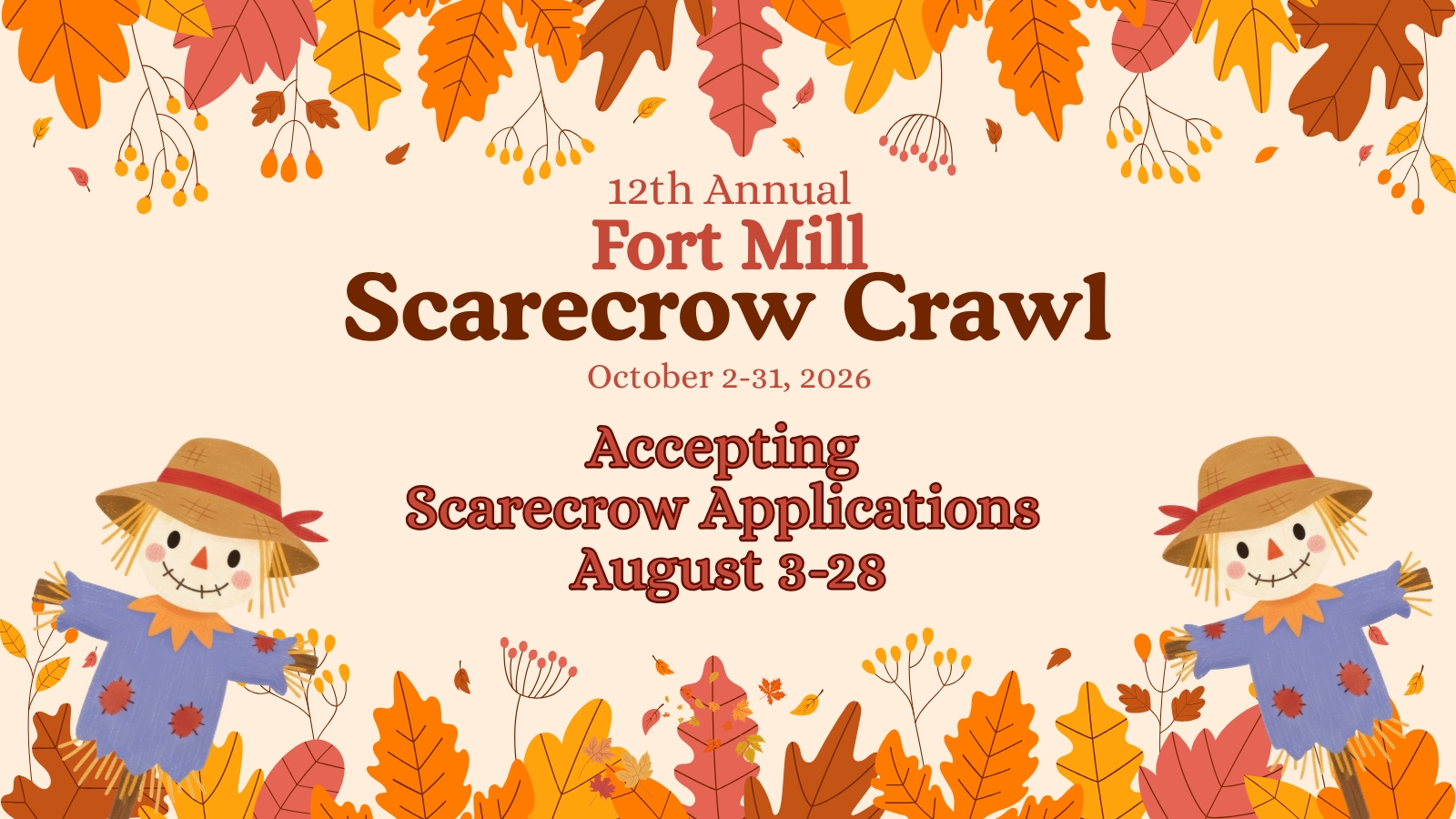 12th  Annual Fort Mill Scarecrow Crawl