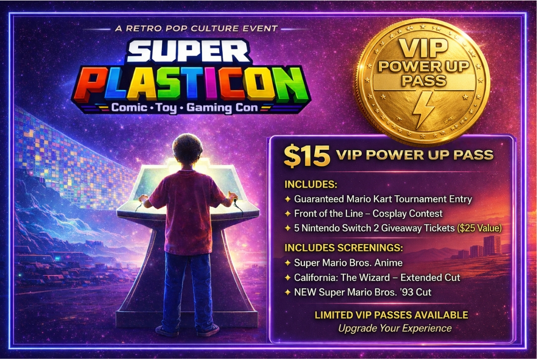 VIP - POWER UP PASS $15 - Includes All Screenings,  Tournament Entry &  5 Switch Giveaway Tickets cover picture
