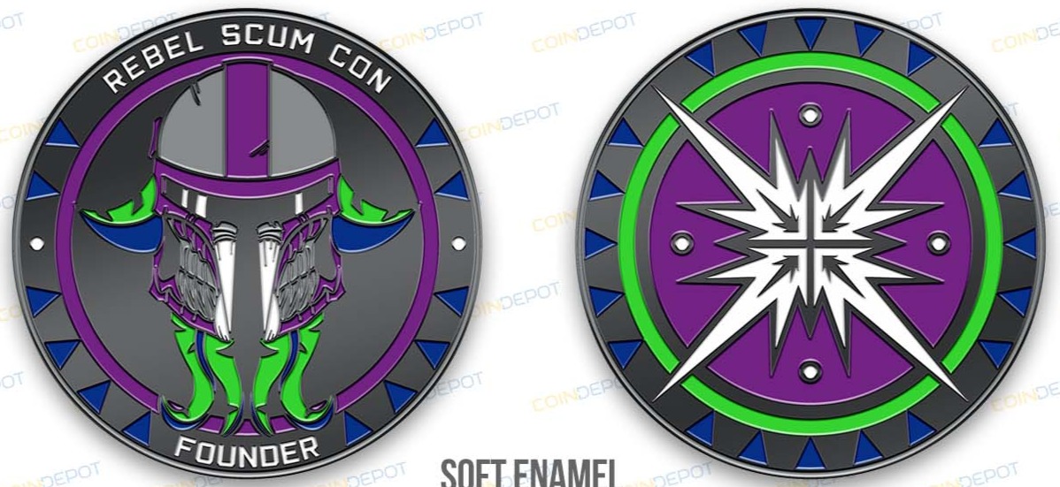 Founder Edition - Josh - Rebel Scum Con 2026 Challange Coin Pre-Sale cover picture