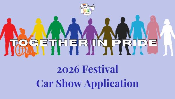 2026 Car Show Application - Carver County Pride Festival