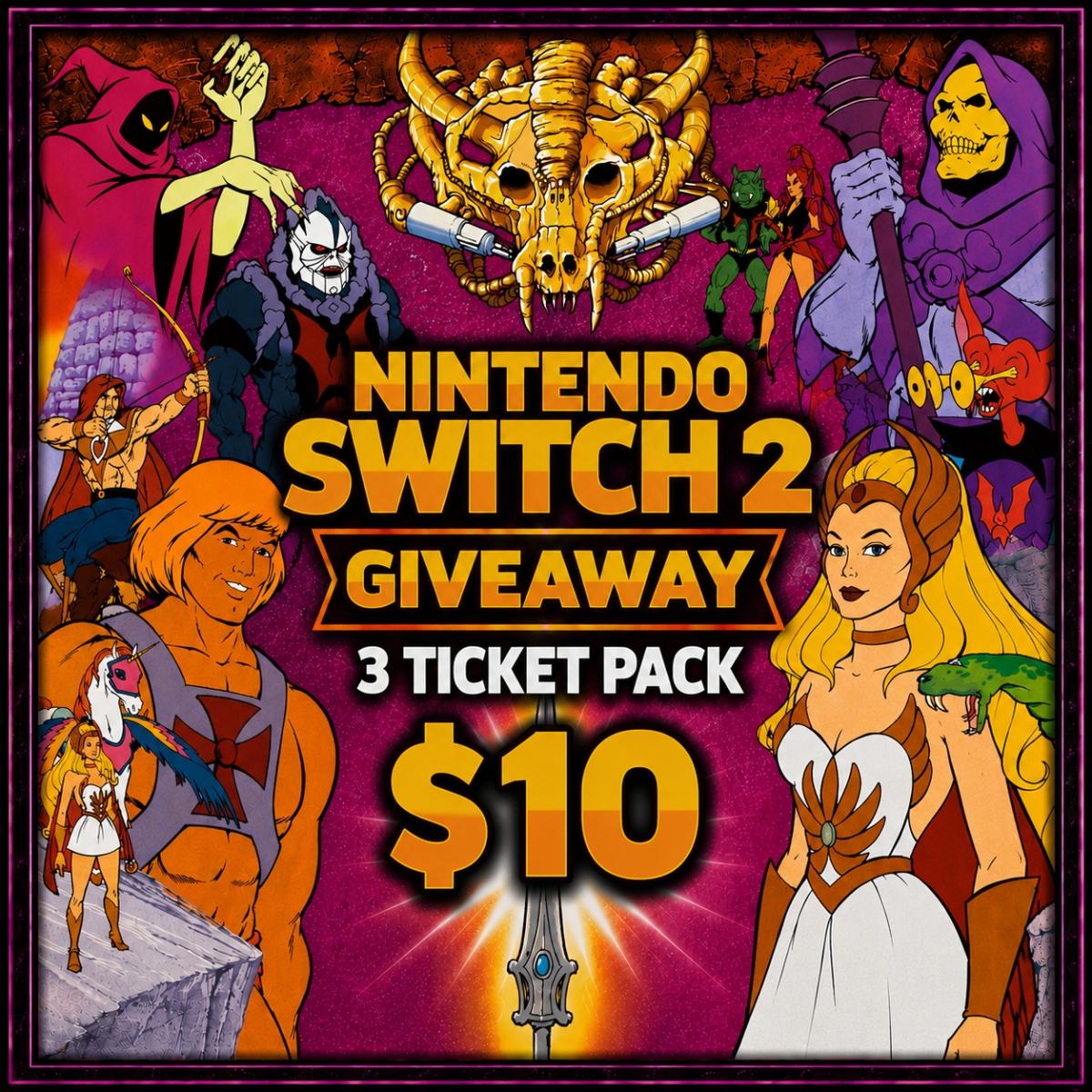 Nintendo Switch Giveaway 3 TIcket Pack ($10) cover picture