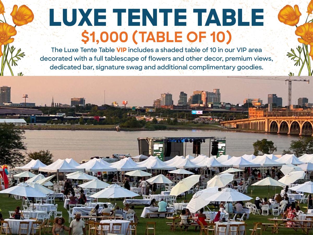 Luxe Tente- Table cover picture