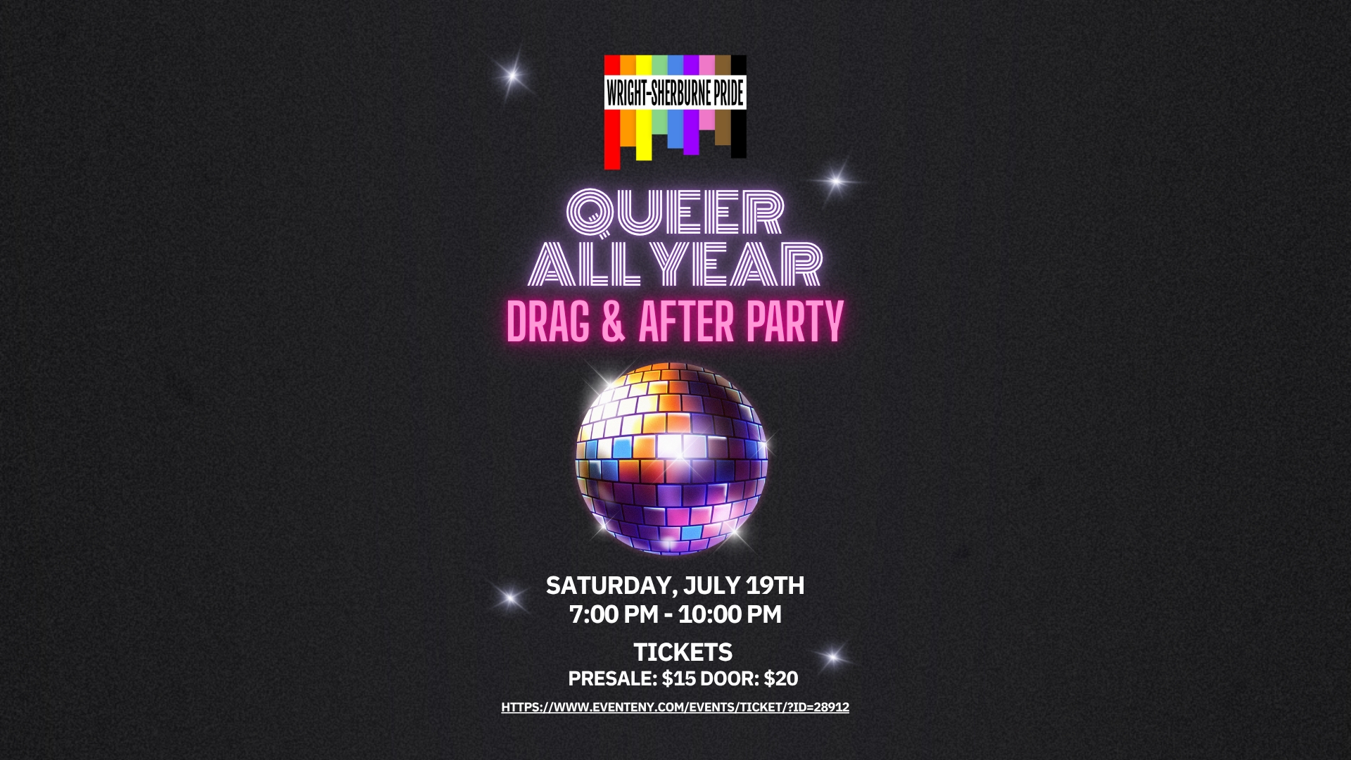 Queer All Year Drag & After Party Ticket - July 18th - DOOR cover picture