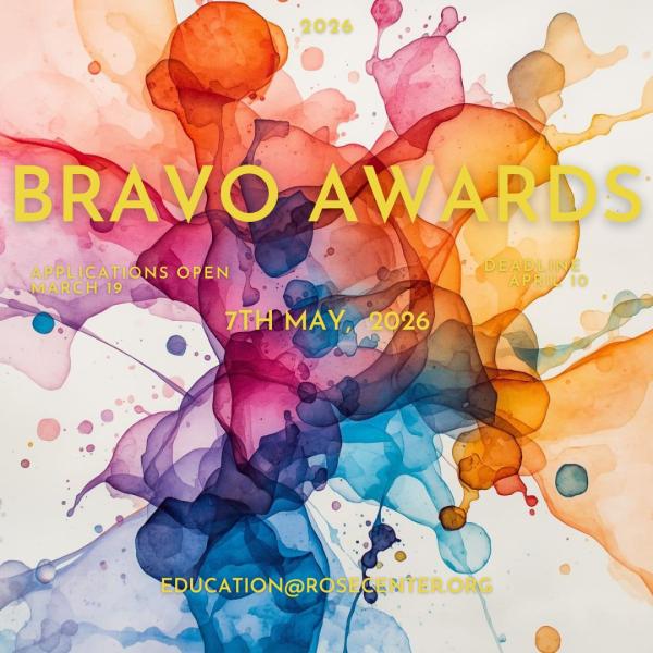 Rose Center Bravo! Awards 2026 Student Application