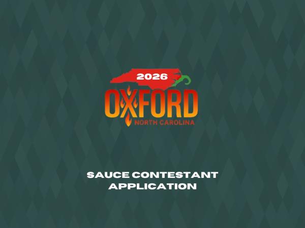 Sauce Contestant Entry Form