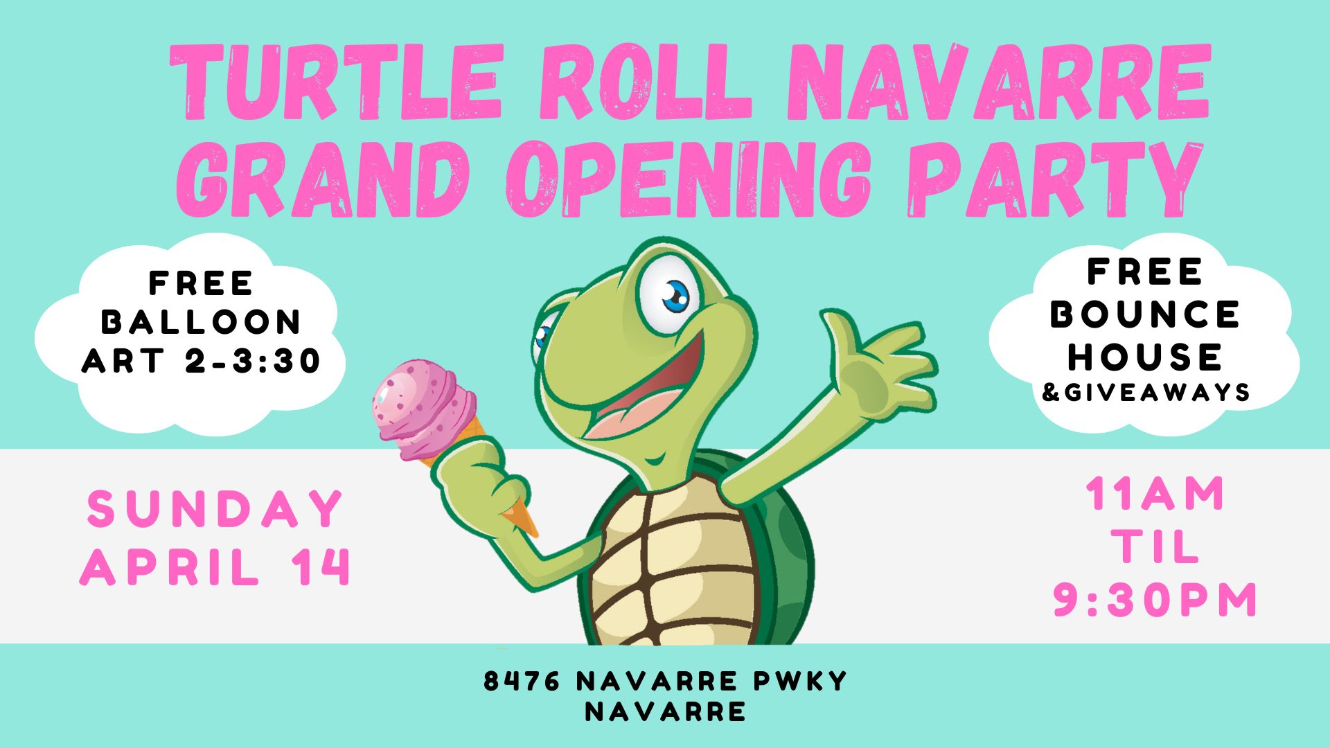 Turtle Roll Ice Cream - Navarre Grand Opening Party cover image