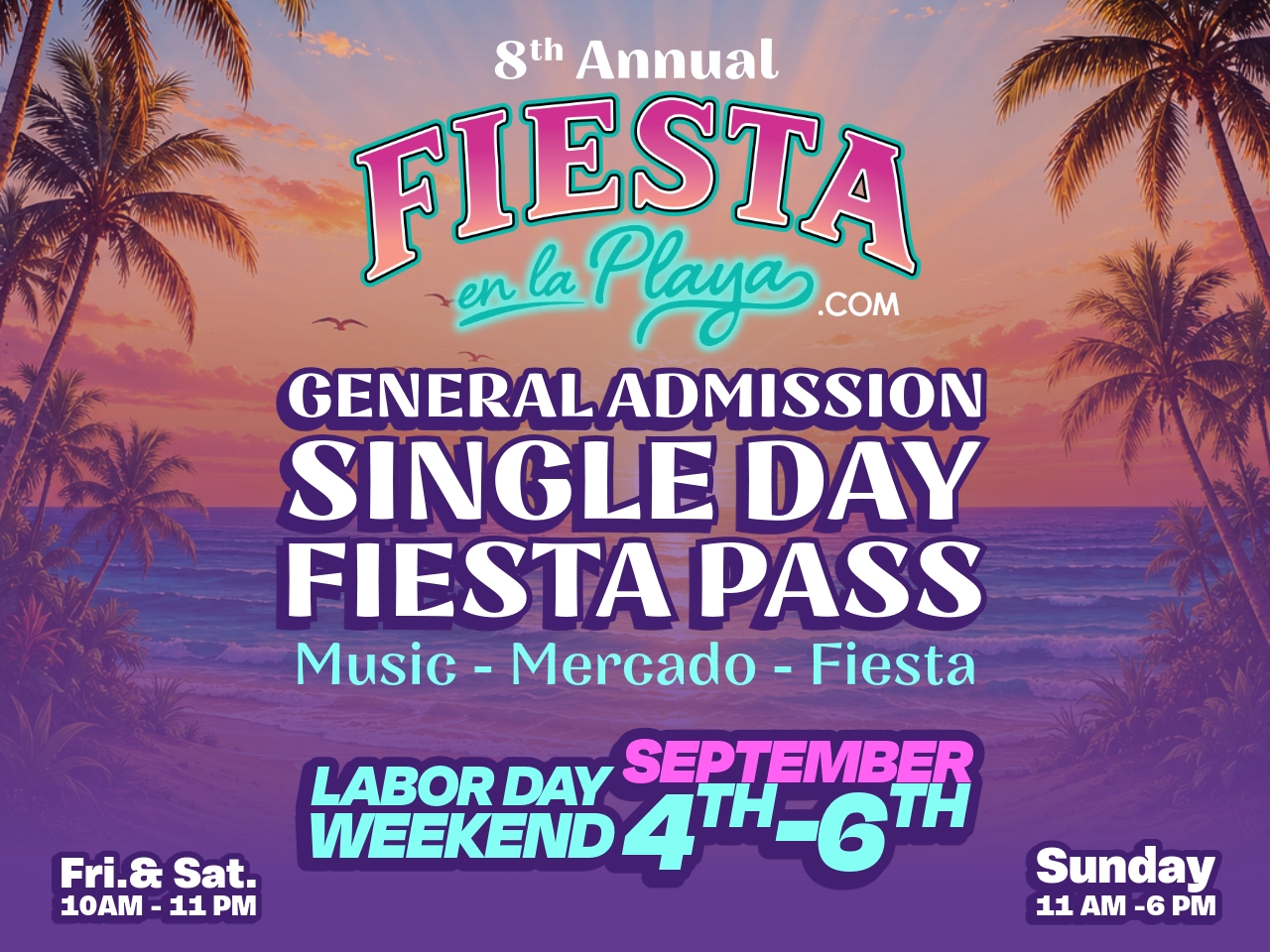 Genral Admission All Day Fiesta Pass cover picture
