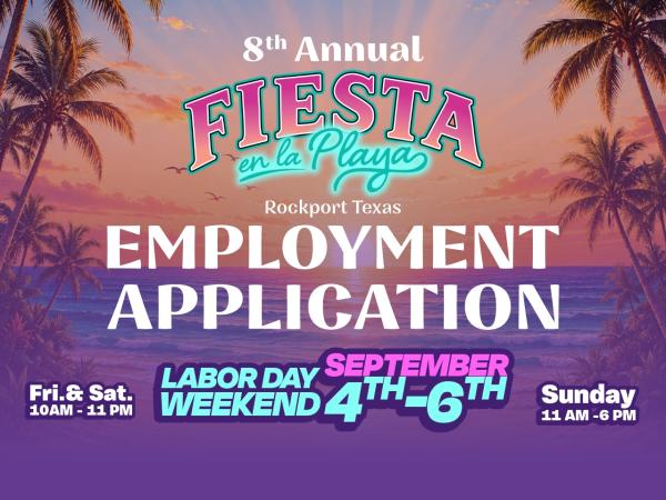 Fiesta en la Playa Employment Application