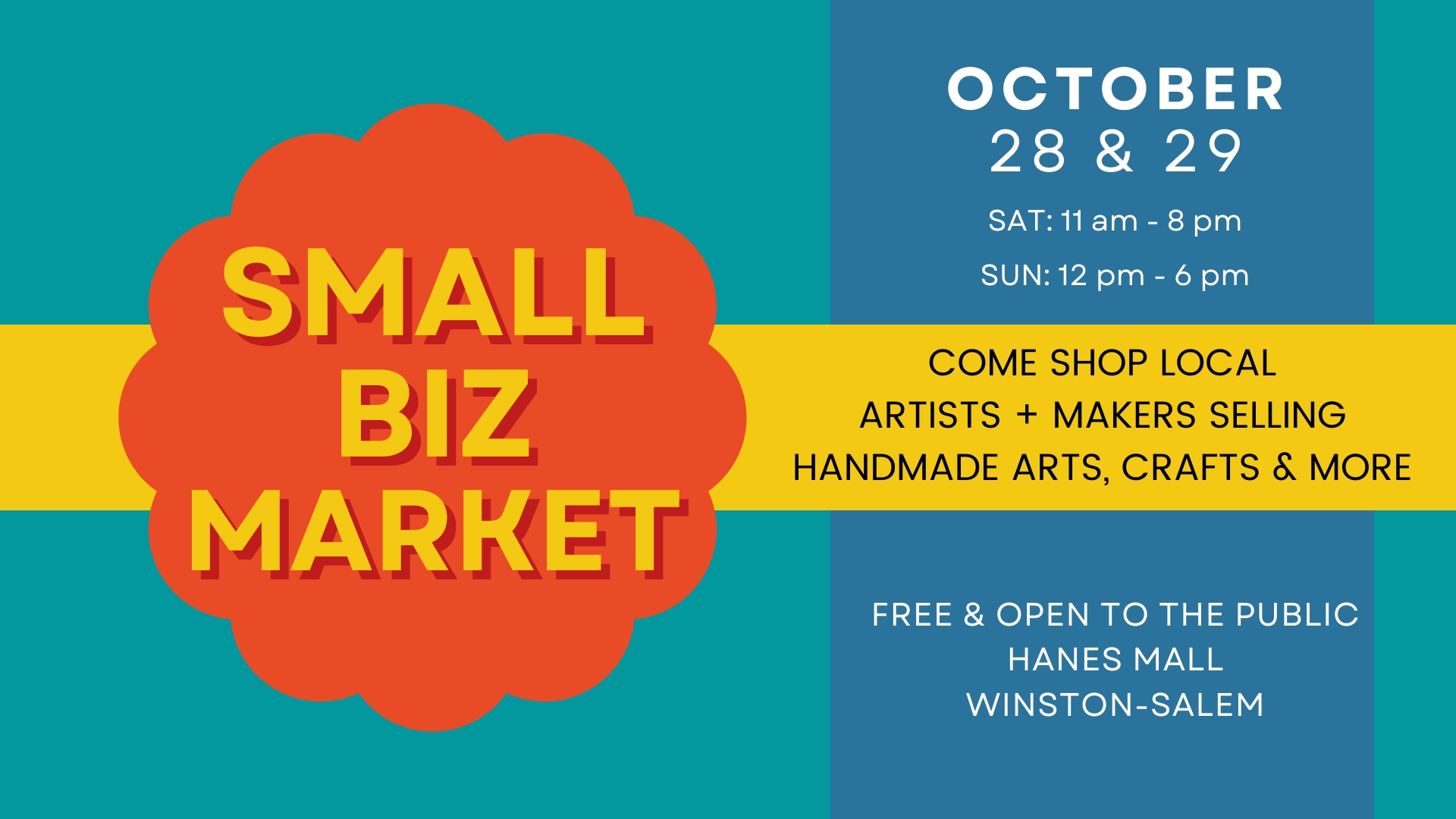 10.28 and 10.29.2023 - Hanes Mall - Small Biz Market