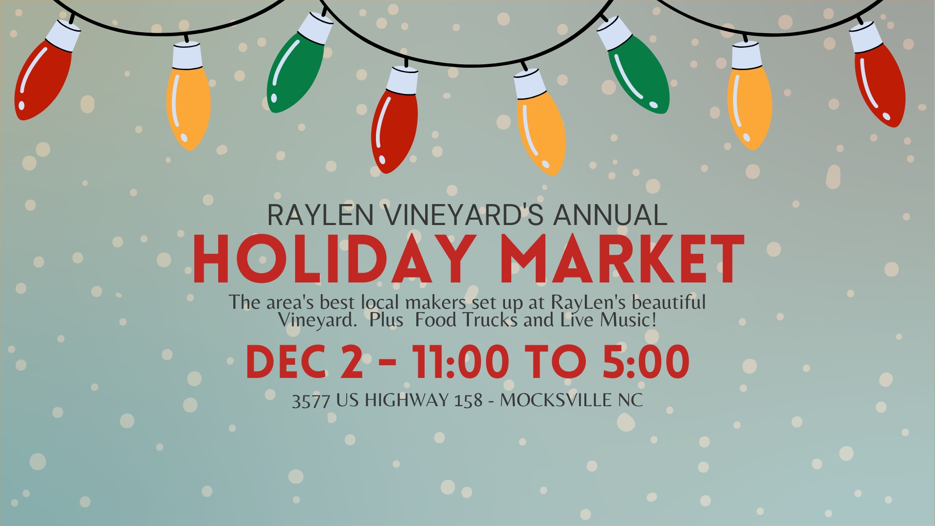 12.02.2023 - RayLen Vineyard's Market cover image