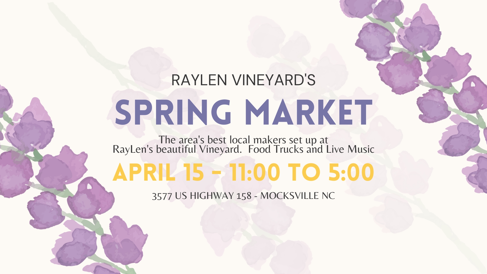 04.15.2023 - RayLen Vineyard's Spring Market cover image