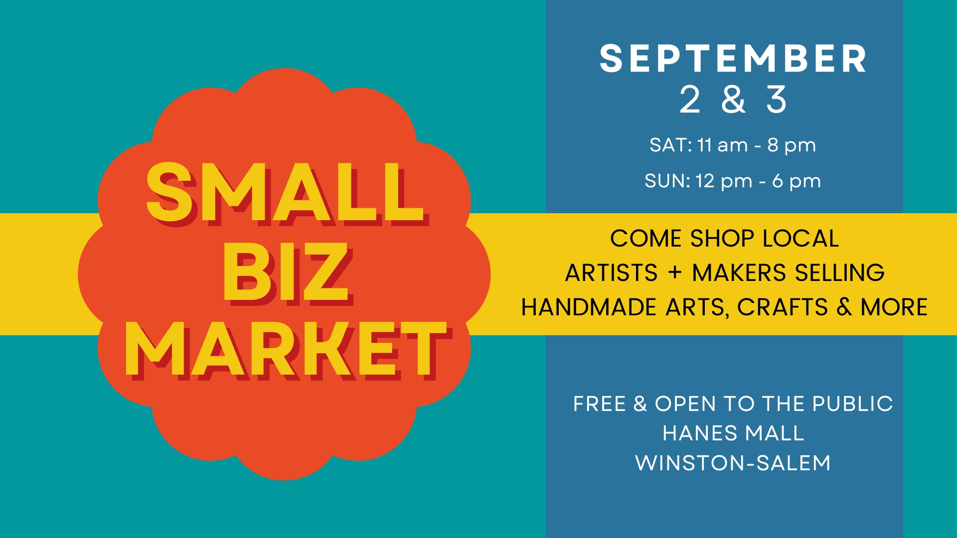 9.2 and 9.3.2023 - Hanes Mall - Small Biz Market