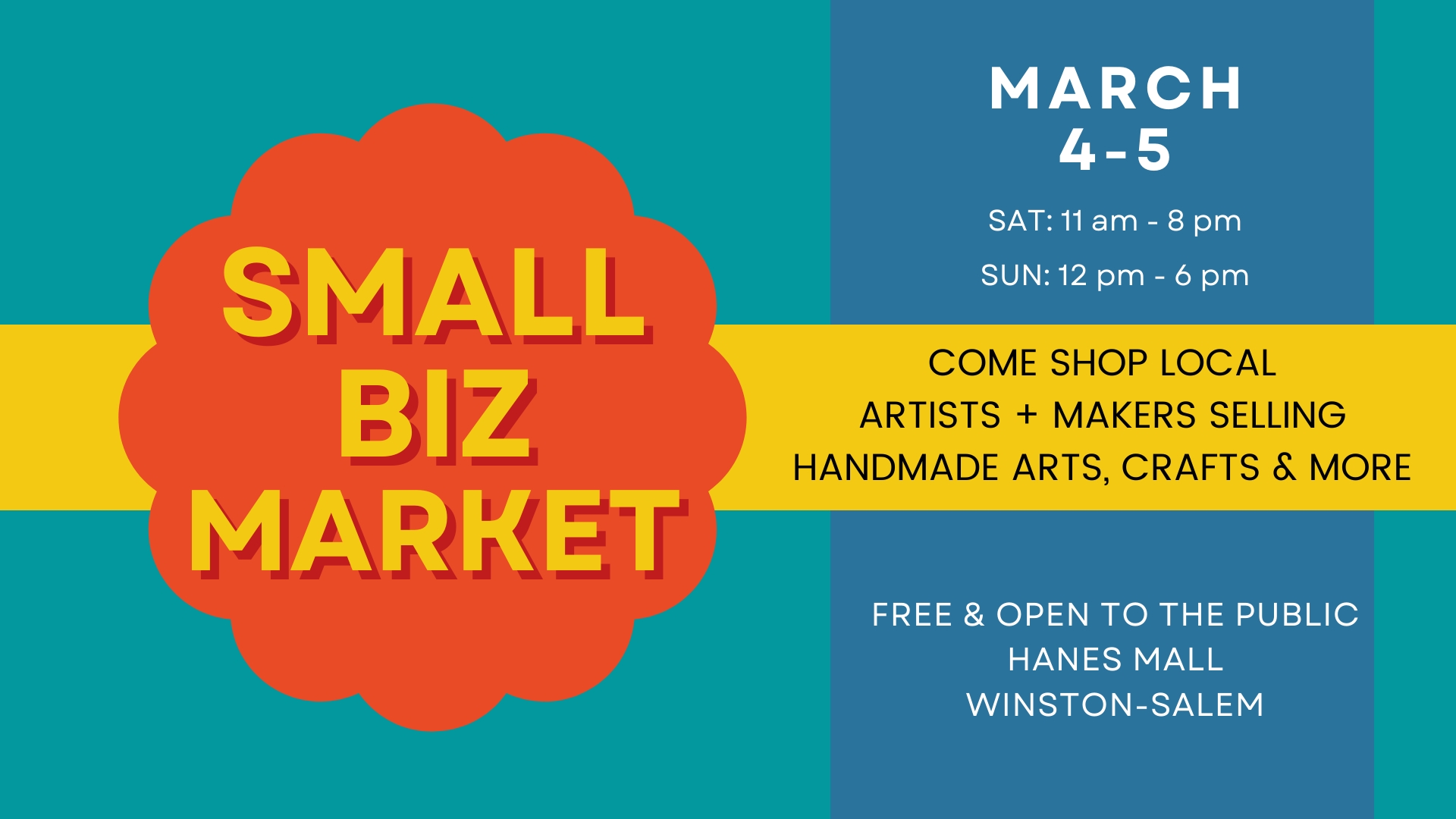 3.4 and 3.5.2023 - Hanes Mall - Small Biz Market cover image