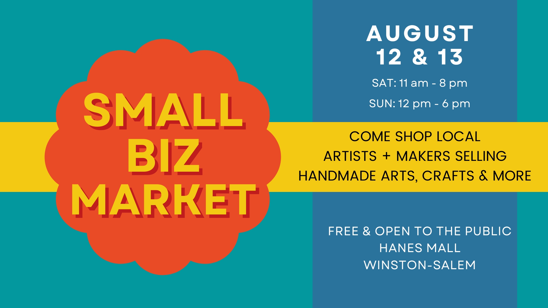 8.12 and 8.13.2023 - Hanes Mall - Small Biz Market