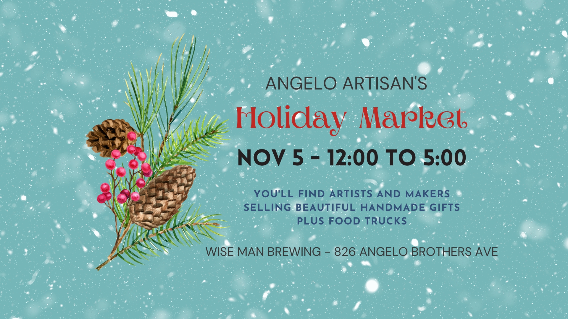 11.05.2023 - Angelo's Artisan Market - Wise Man Brewing