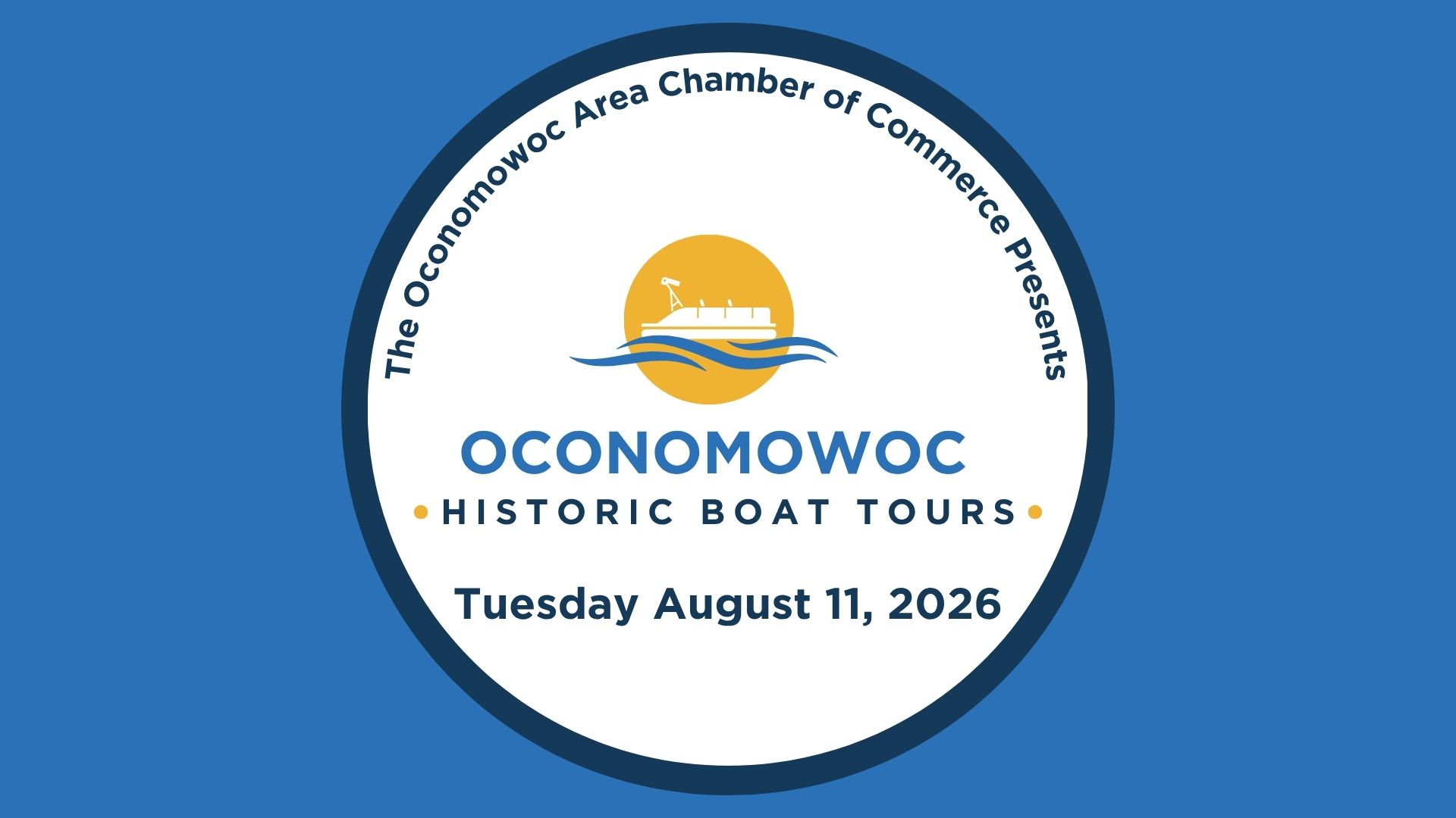 Historic Boat Tour- Tuesday August 11, 2026 cover picture