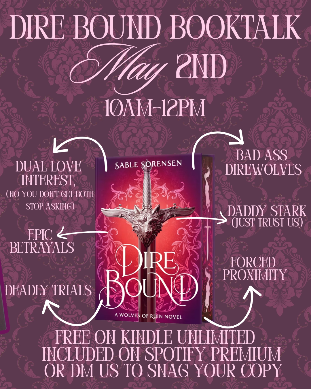 Direbound Booktalk Ticket cover picture