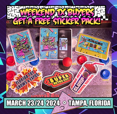 Weekend Buyers Get a FREE Sticker Pack + 1hr early entry