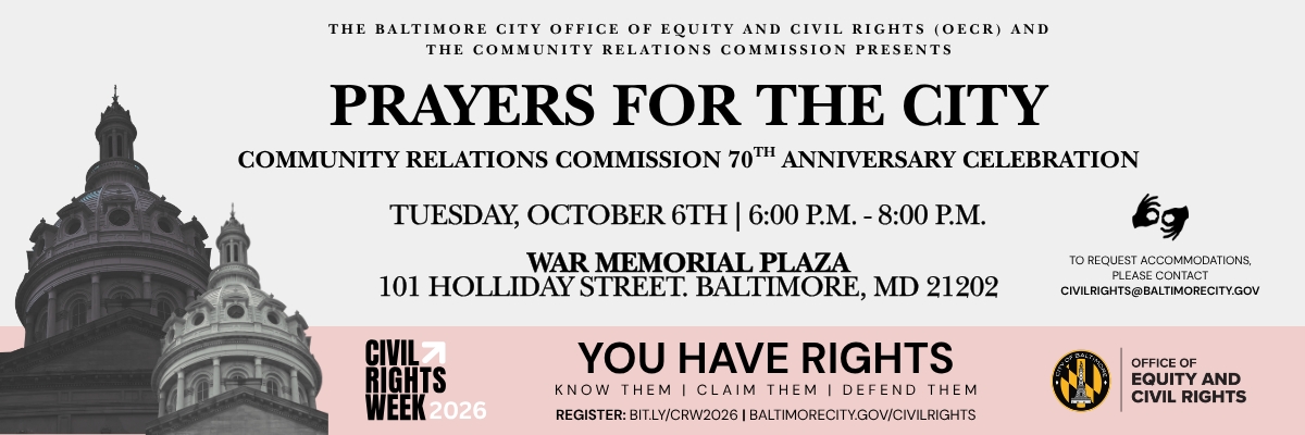 Prayers for the City: Community Relations Commission 70th Anniversary Celebration - Free cover picture