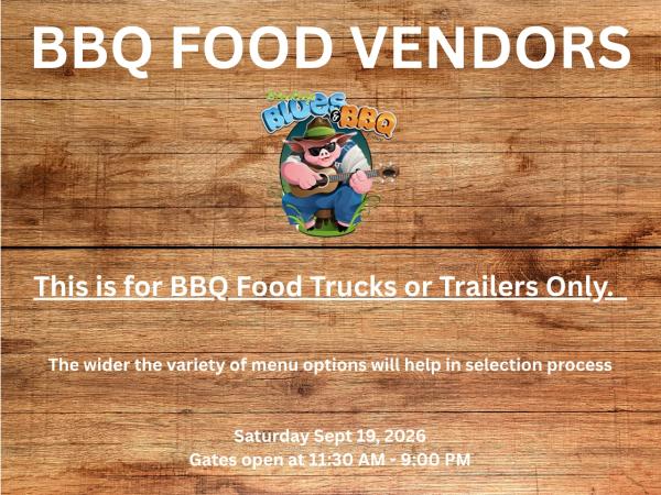 2026 BBQ FOOD VENDOR APPLICATION