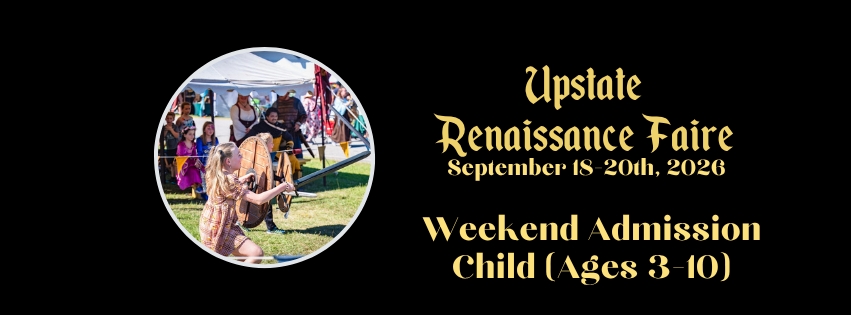 Weekend Admission Child (Ages 3-10) cover picture