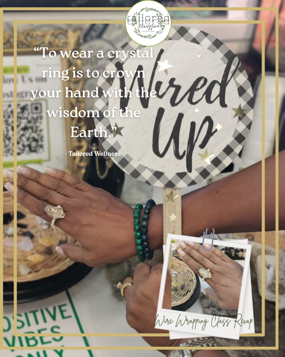 April Wire wrapping class w/ Krystal Kay cover picture