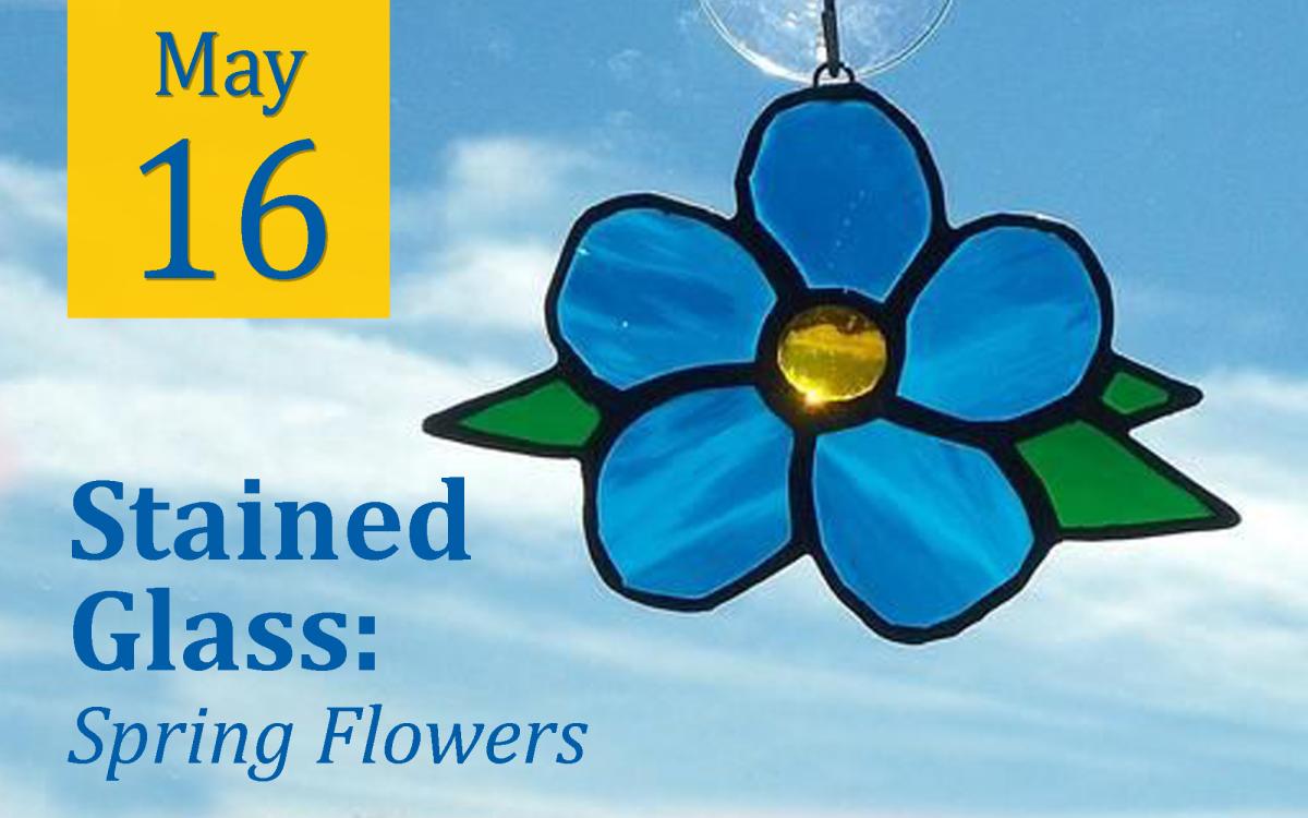 STAINED GLASS: Spring Flowers cover picture