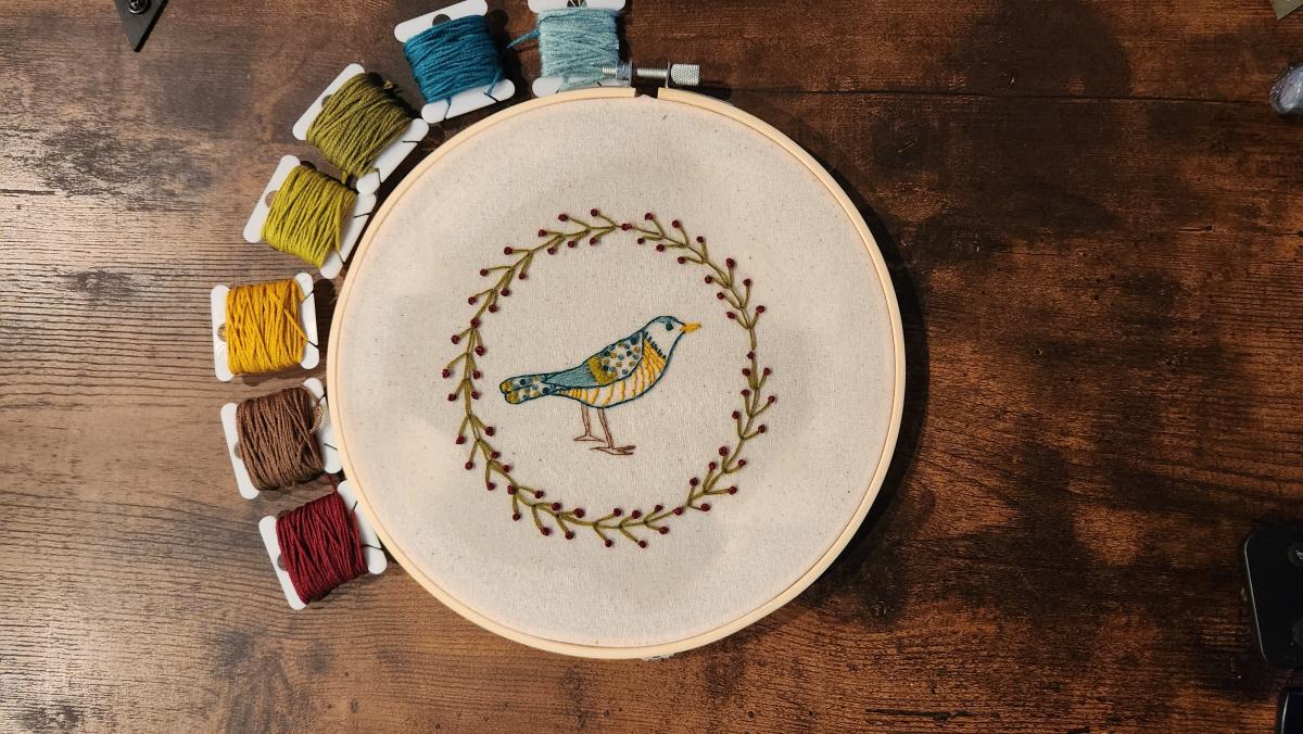 Introduction to Hand Embroidery with Jelise Balion, Saturday, Sept 27, 1:00-4:00 cover picture