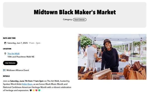 Midtown Black Makers Market - June 7th, 2025