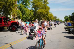 Golf Cart + Bike Parade