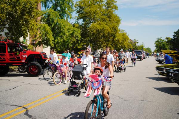 Golf Cart + Bike Parade