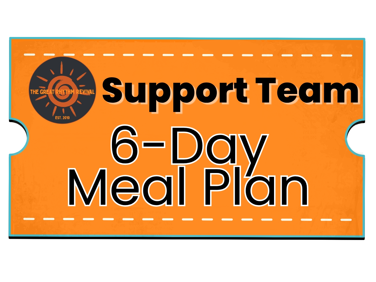 Support Team 6-Day Meal plan cover picture
