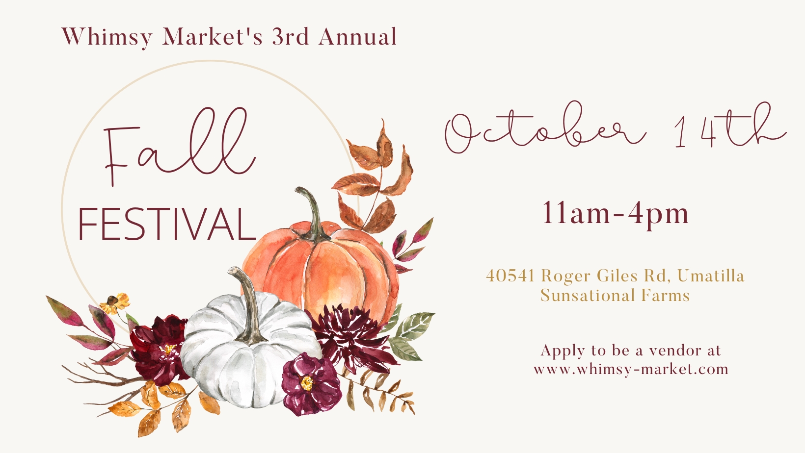 Whimsy Market - Fall Festival (Umatilla)