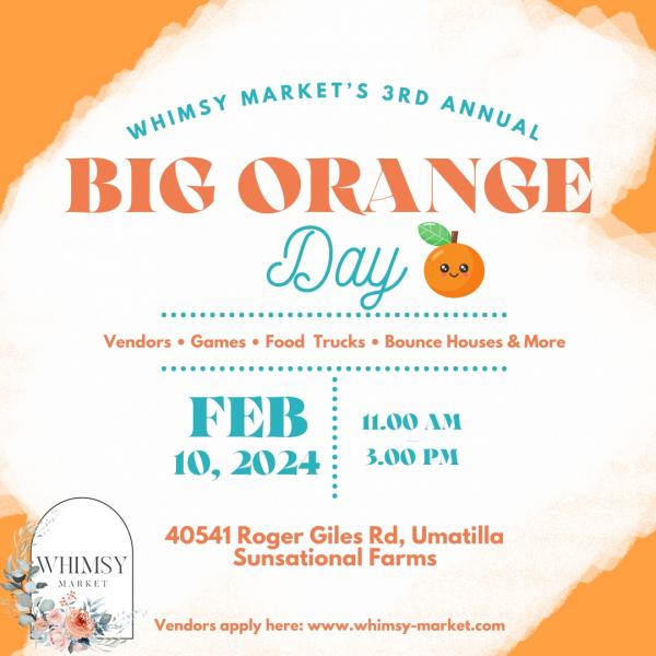 Whimsy Market - Big Orange Day 2024