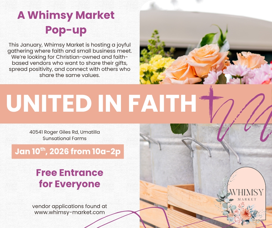 Whimsy Market POP-UP - United In Faith