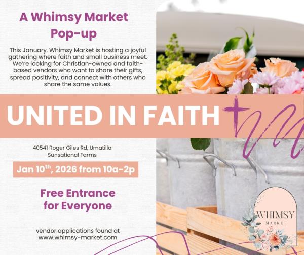 Whimsy Market POP-UP - United In Faith
