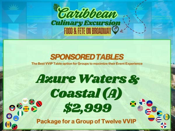 Azure Waters & Coastal (A)   $2,999 Group Sponsorship Table for Twelve People
