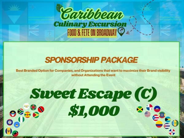 Sweet Escape (C) - $1000 Company/Org Sponsorship Package