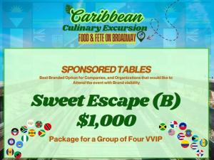Sweet Escape (B) - $1000 Company/Org Sponsorship Table for Four People