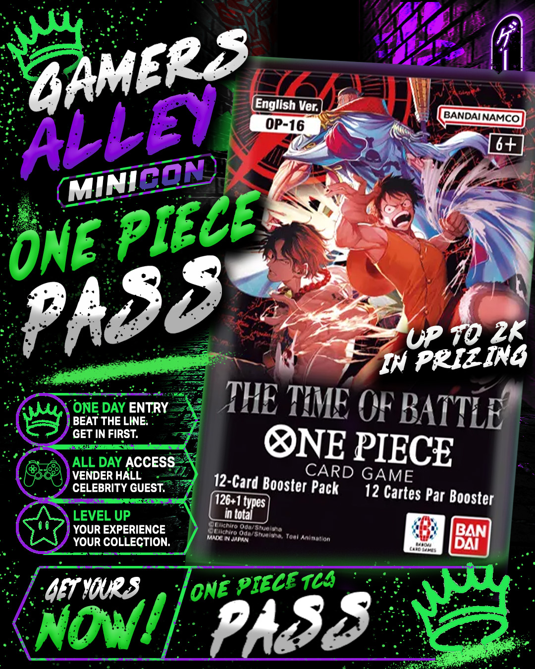 One Piece TCG $2K Tournament Pass cover picture